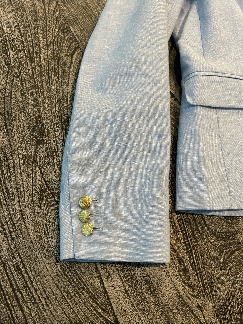 J. Crew Factory Light Blue Linen-Blend Blazer - Picture 9 of 11